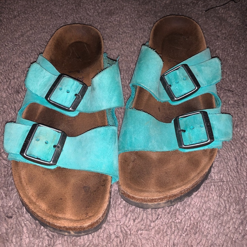 Teal Birkenstock’s